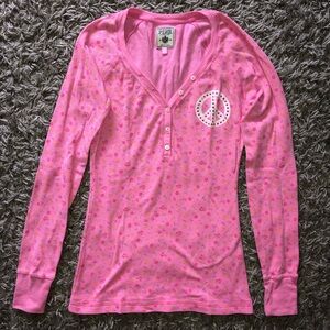Y2K Vintage 2009 Victorias Secret PINK Pajama Shirt, Size M, New Without Tags
